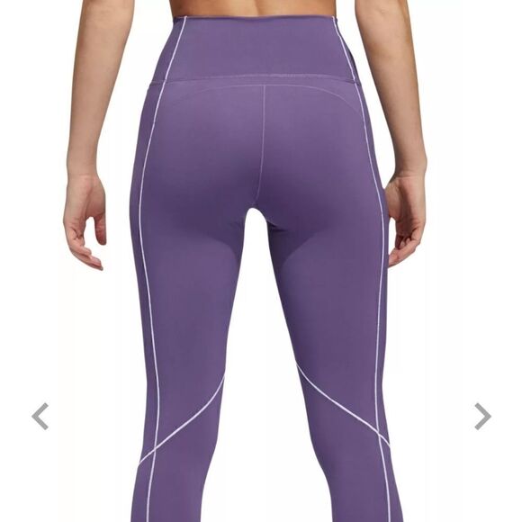 Adidas Believe This Tight 2.0 Women's Leggings Size Small S Tech Purple White - Picture 3 of 8